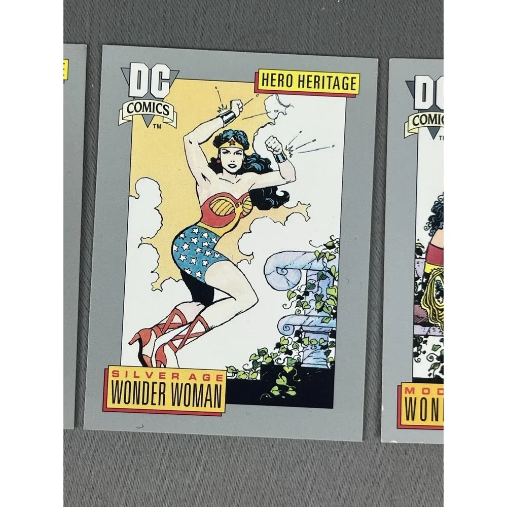 1991 DC Comic Cards WONDER WOMAN Hero Heritage Set Of 3